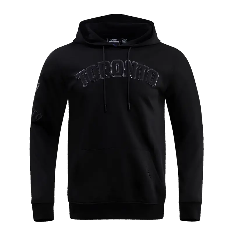 nhl toronto maple leafs classic 3bk dk pullover hoodie triple black